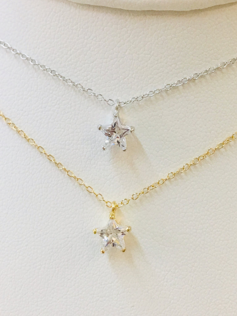 .925 Sterling Silver Star Necklace