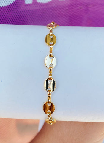 18k real gold plated clip bracelets