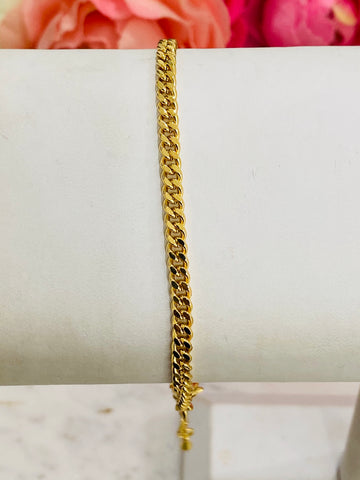 18k Real Gold Plated Chain Bracelets