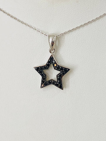 .925 Sterling Silver Star Necklace