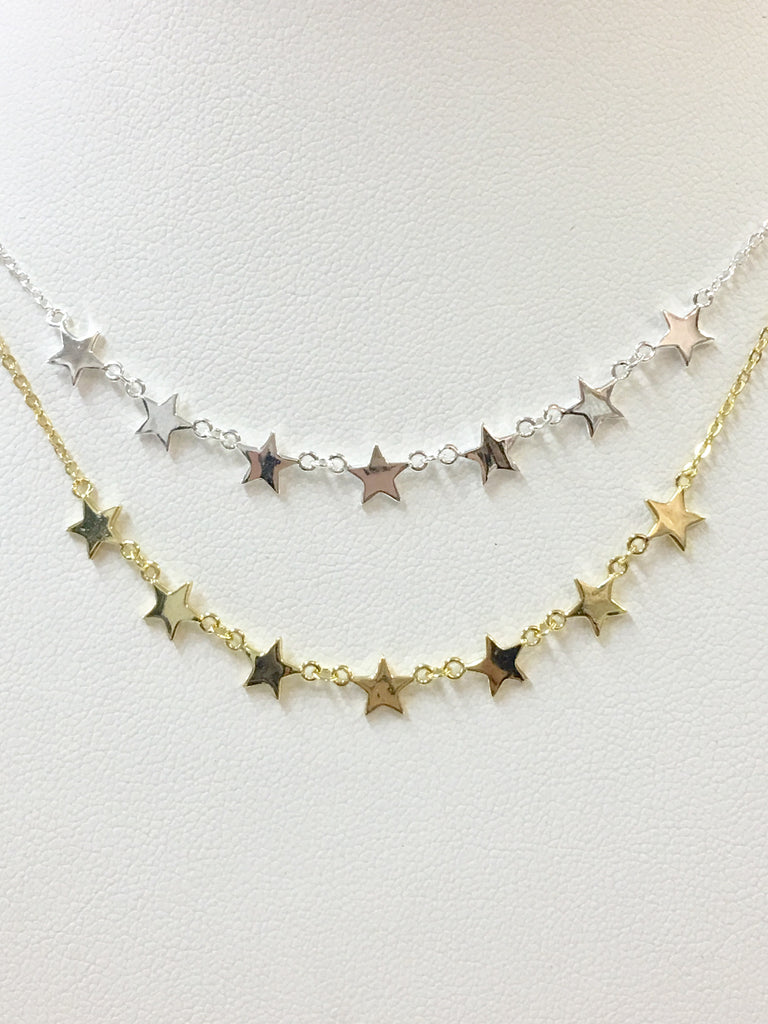 .925 Sterling Silver Star Necklace