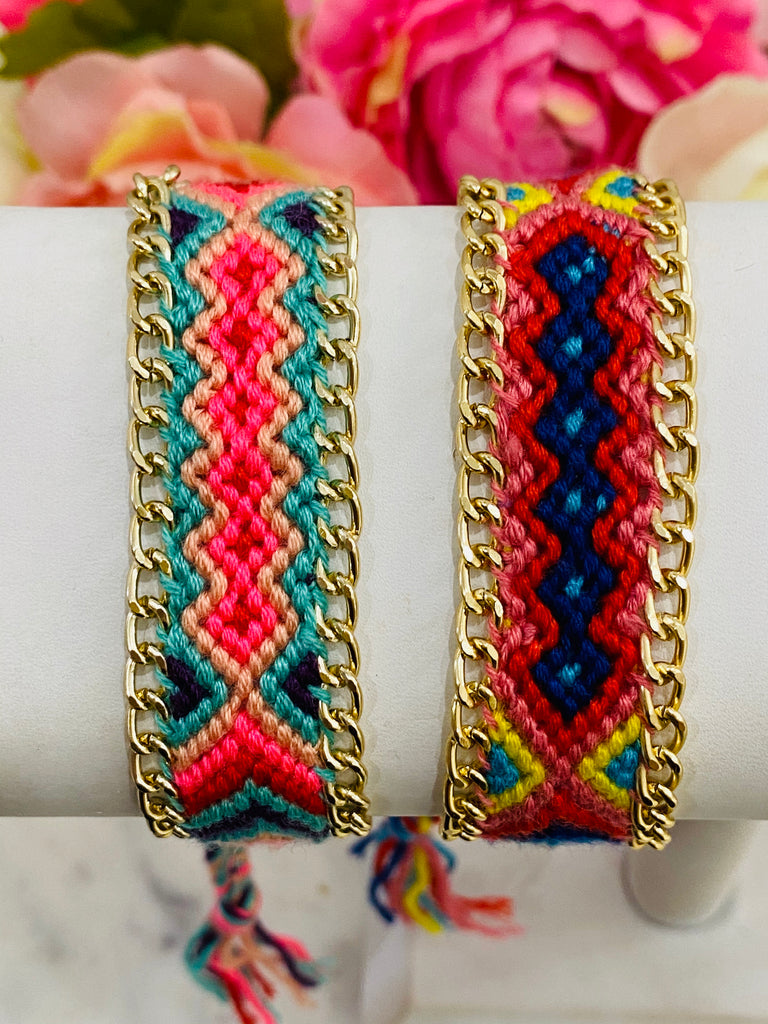 18k Real Gold Plated Woven Bracelets