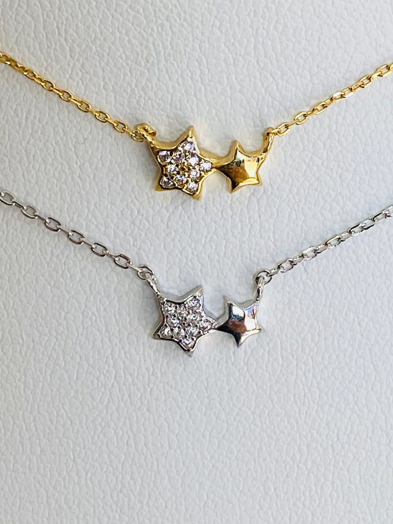 .925 Sterling Silver Star Necklaces