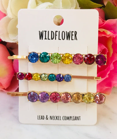 Fashion Multicolor Hair Pin Set