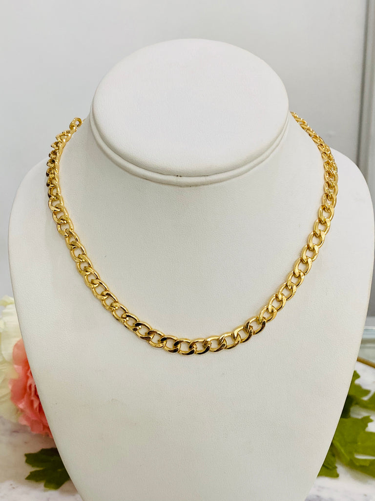 18k real gold plated chain necklaces