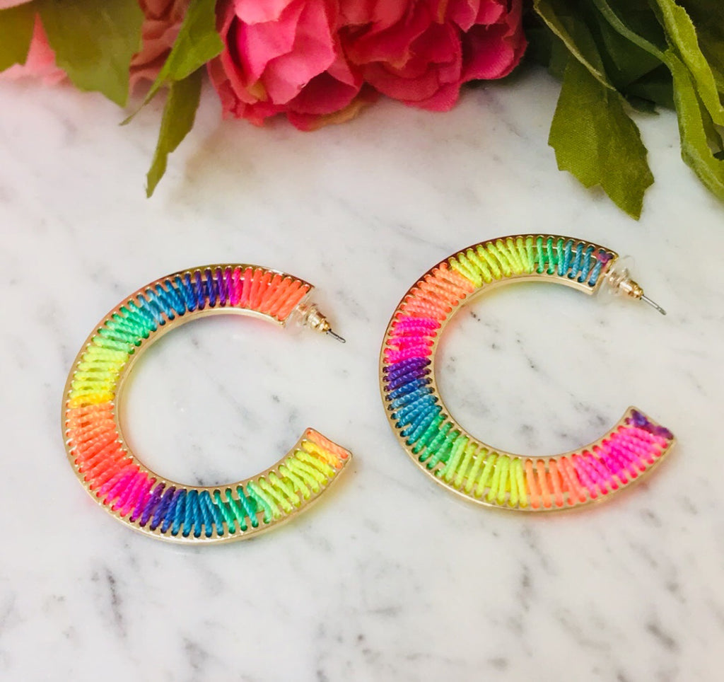 Fashion Multicolor Thread Earrings