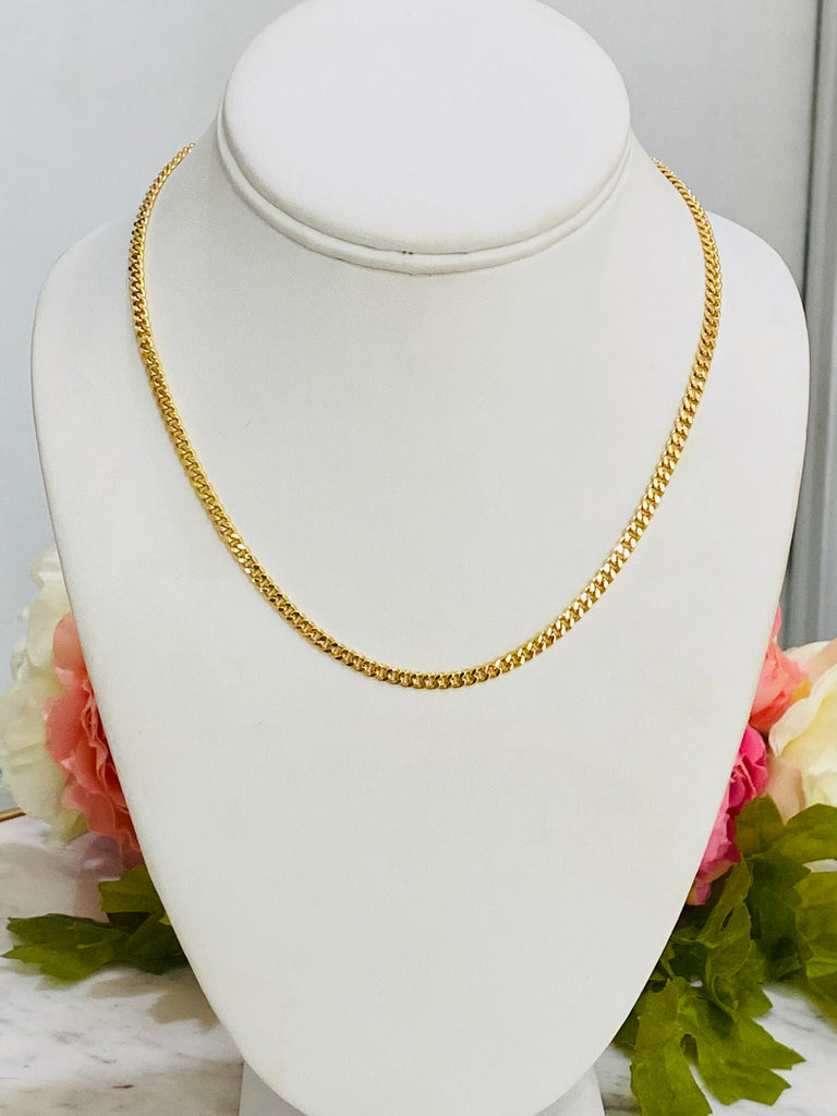 18k Real Gold Plated Chain Necklaces