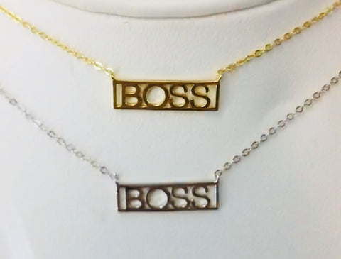 .925 Sterling Silver Boss Necklace