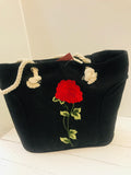 Fashion beach roses handbag