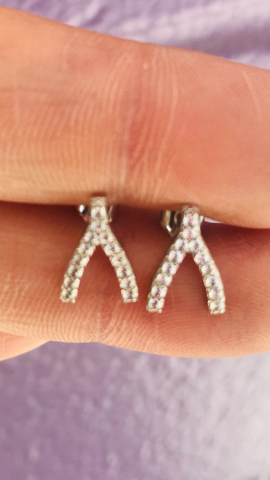 .925 sterling silver zirconia earrings